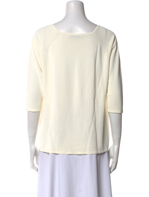 Max Mara Bateau Neckline Three-Quarter Sleeve Top