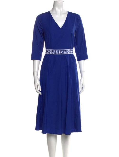 Max Mara V-Neck Midi Length Dress