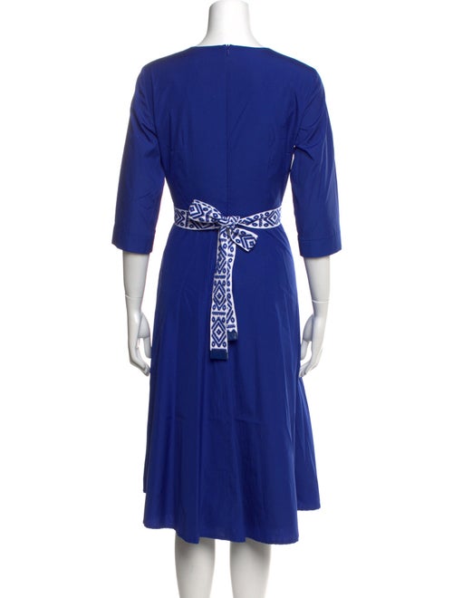 Max Mara V-Neck Midi Length Dress