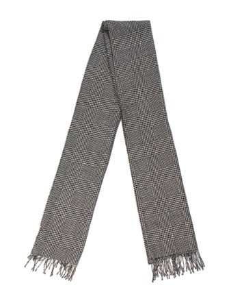 Max Mara Houndstooth Print Scarf