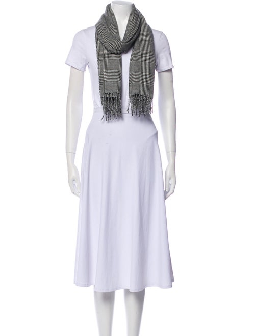 Max Mara Houndstooth Print Scarf