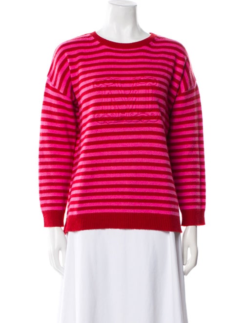 Max Mara Striped Scoop Neck Sweater