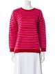 Max Mara Striped Scoop Neck Sweater