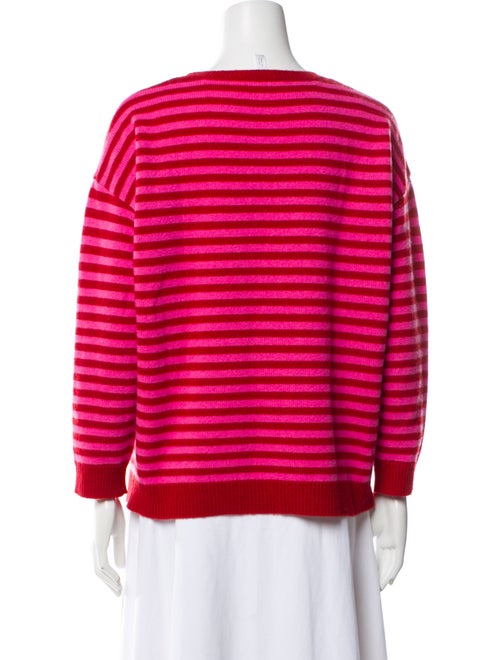 Max Mara Striped Scoop Neck Sweater
