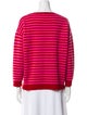 Max Mara Striped Scoop Neck Sweater