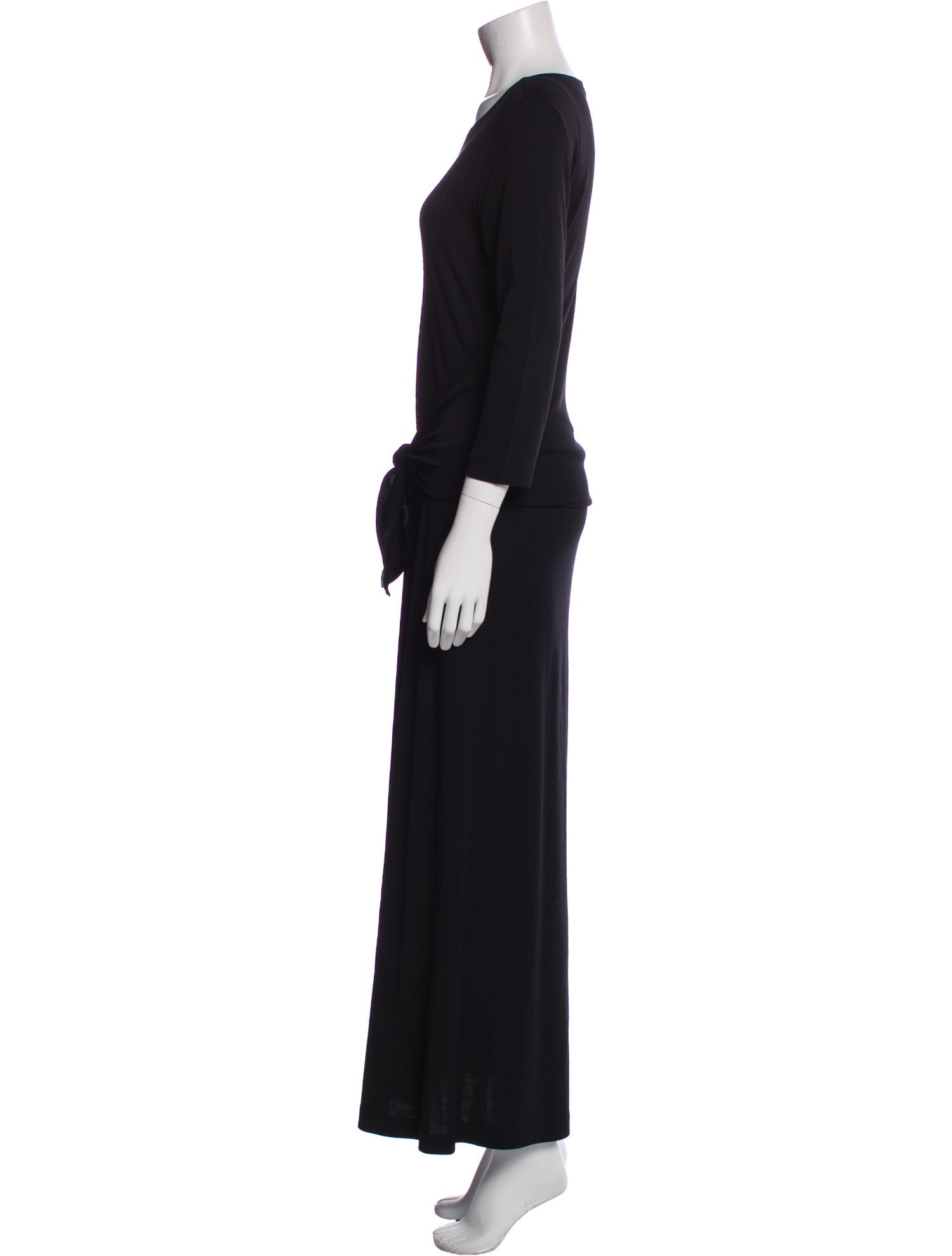 Max Mara Scoop Neck Long Dress
