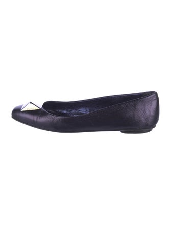 Max Mara Leather Ballet Flats