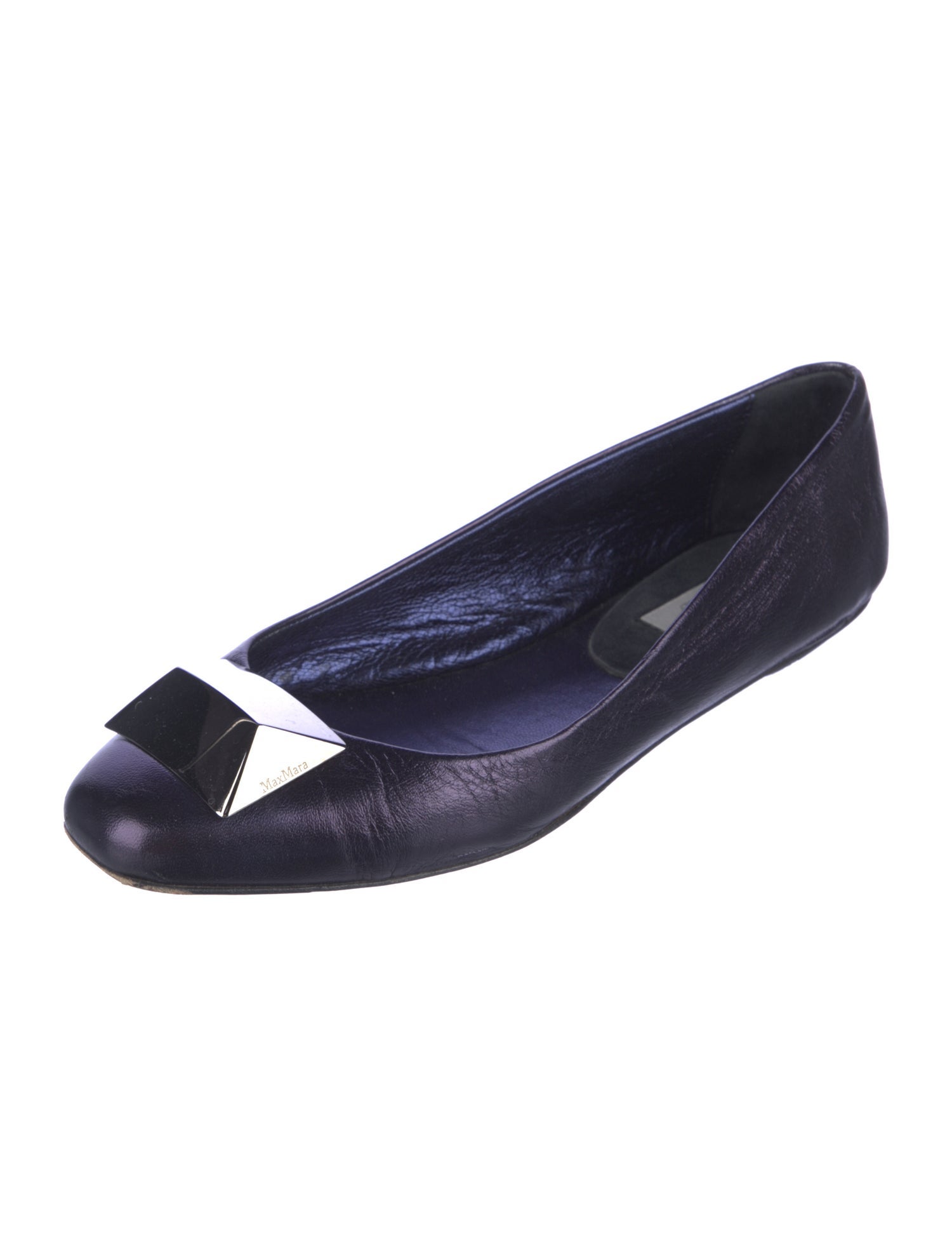 Max Mara Leather Ballet Flats