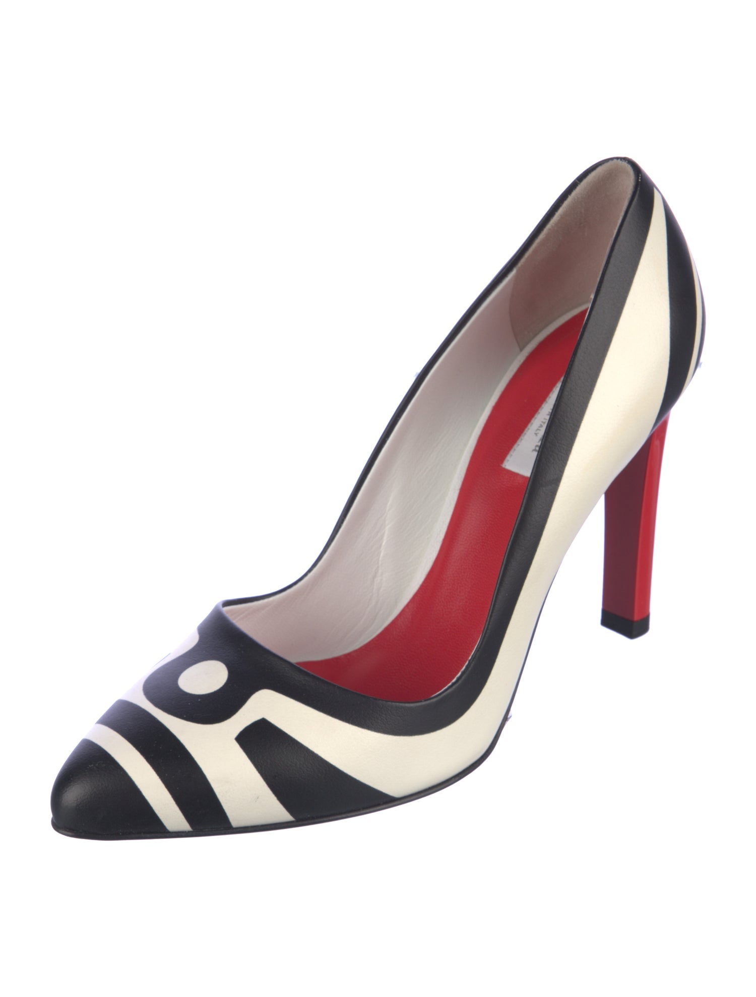 Max Mara Leather Animal Print Pumps