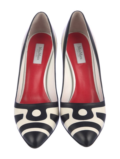 Max Mara Leather Animal Print Pumps