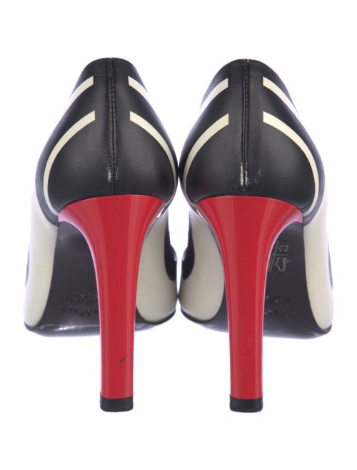 Max Mara Leather Animal Print Pumps
