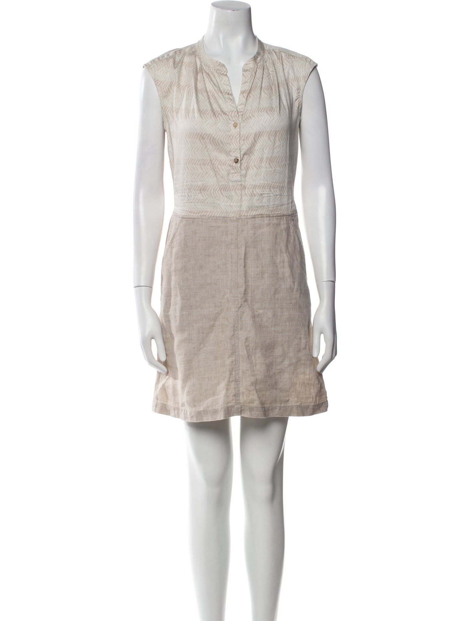 Max Mara V-Neck Mini Dress