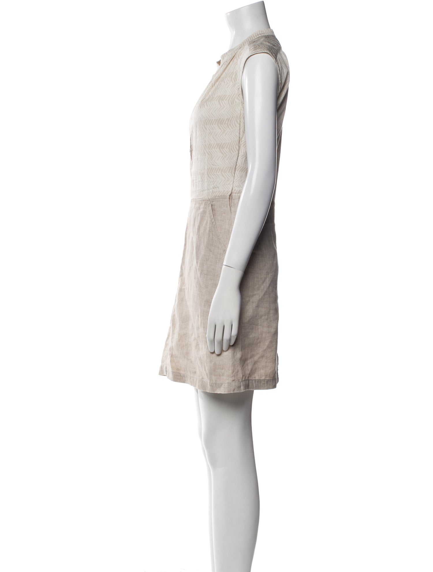 Max Mara V-Neck Mini Dress