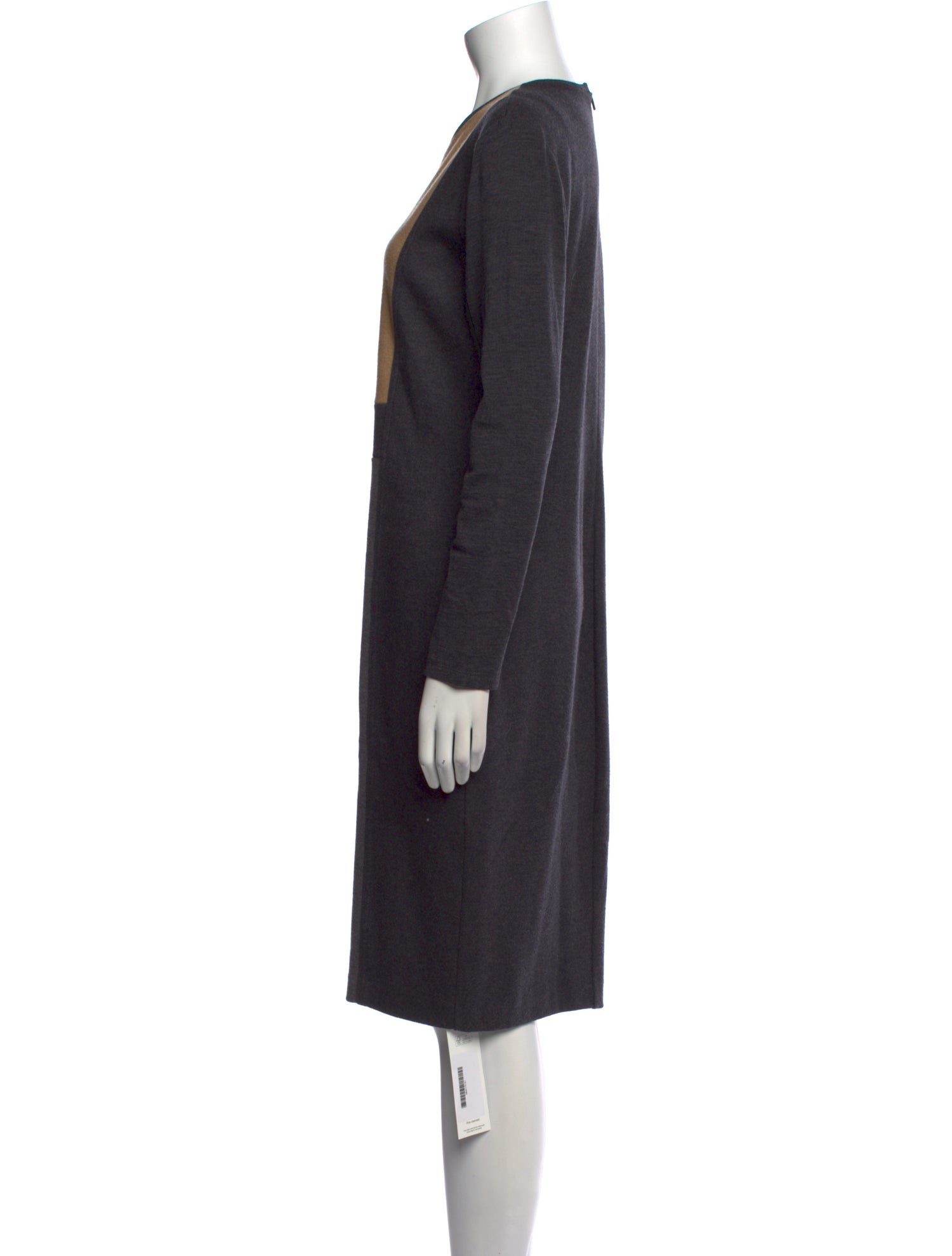 Max Mara Virgin Wool Midi Length Dress