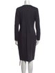 Max Mara Virgin Wool Midi Length Dress