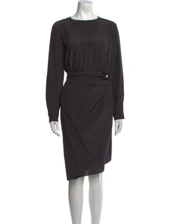 Max Mara Bateau Neckline Knee-Length Dress