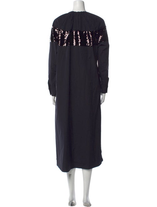 Max Mara Crew Neck Midi Length Dress