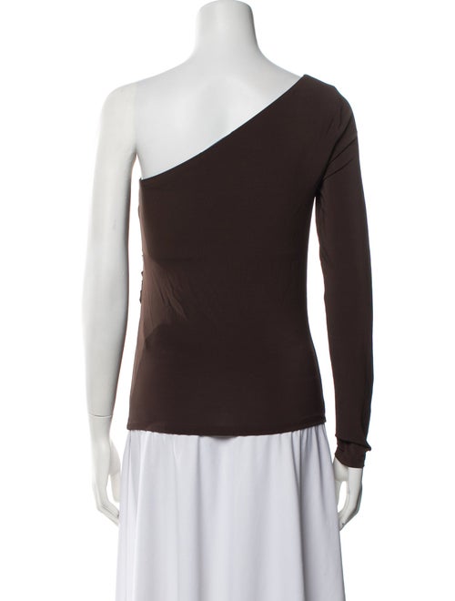 Max Mara One-Shoulder Long Sleeve Top
