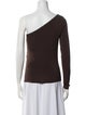 Max Mara One-Shoulder Long Sleeve Top