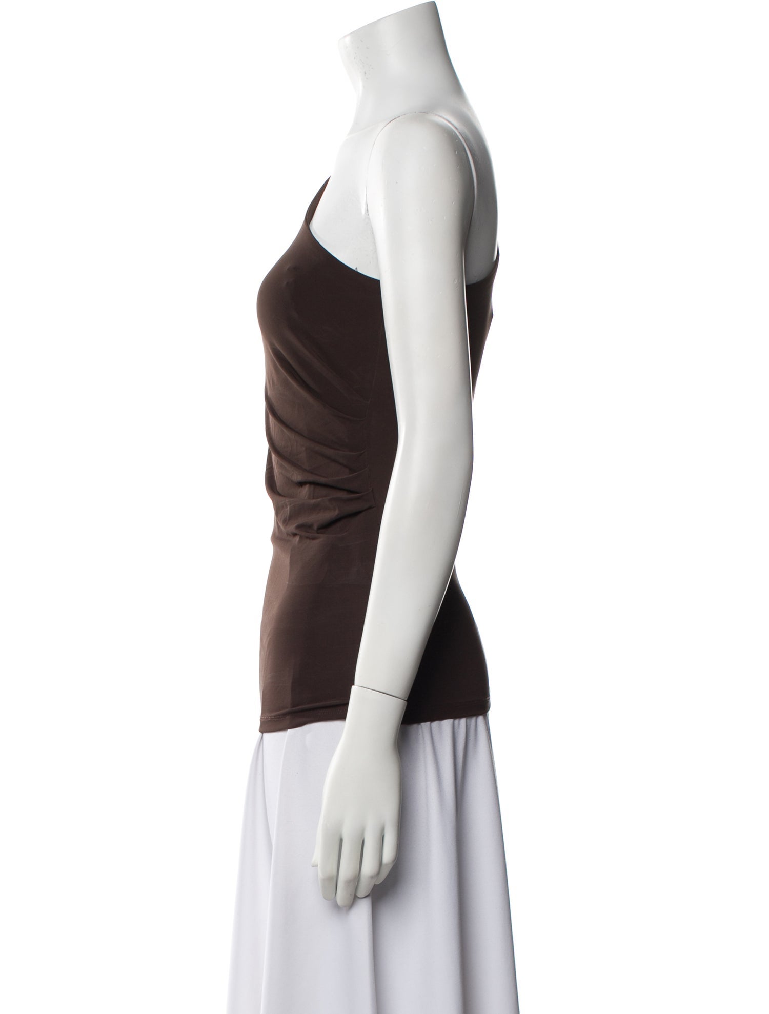 Max Mara One-Shoulder Long Sleeve Top