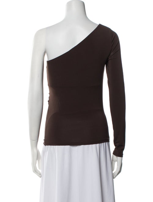 Max Mara One-Shoulder Long Sleeve Top