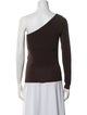 Max Mara One-Shoulder Long Sleeve Top
