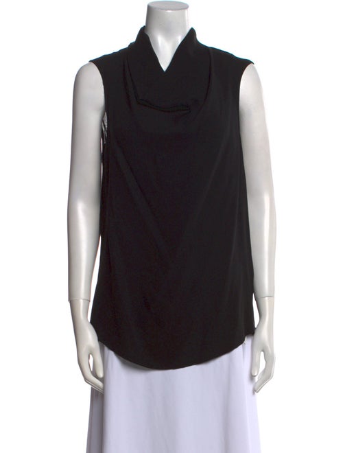 Max Mara Silk Cowl Neck Top