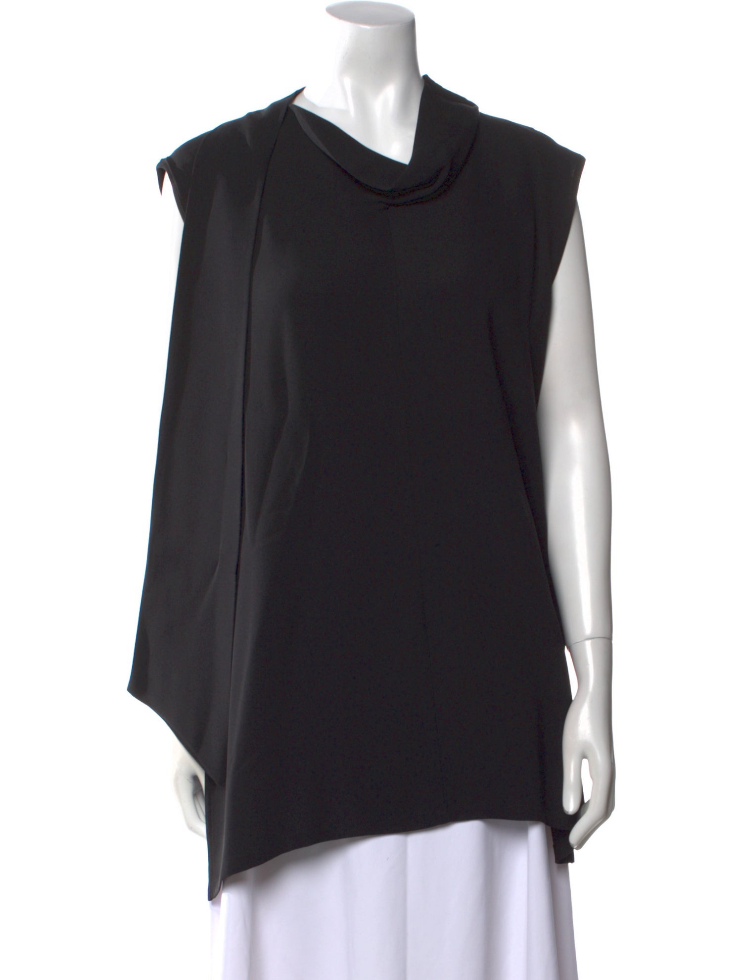 Max Mara Silk Cowl Neck Tunic