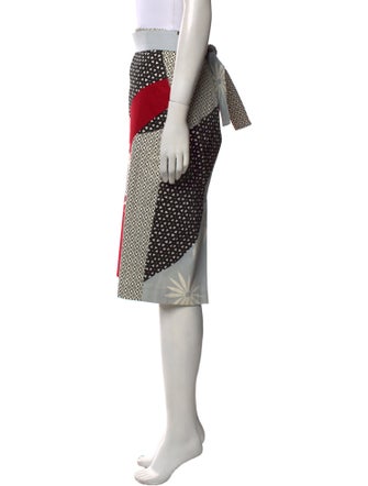 Max Mara Printed Knee-Length Skirt