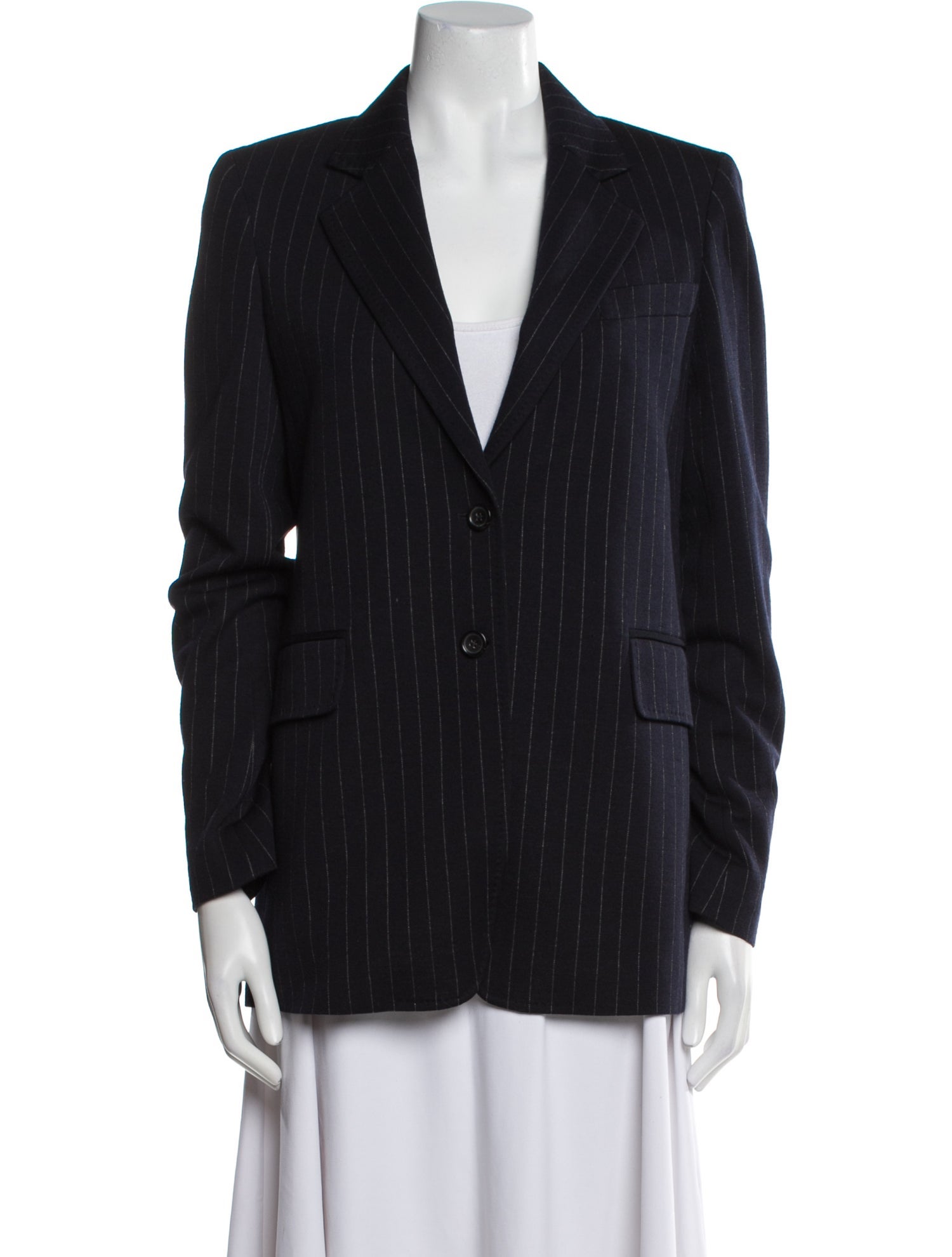 Max Mara Virgin Wool Striped Blazer