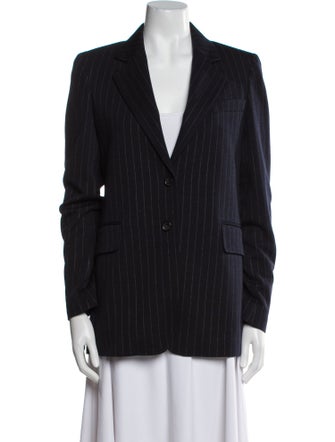 Max Mara Virgin Wool Striped Blazer