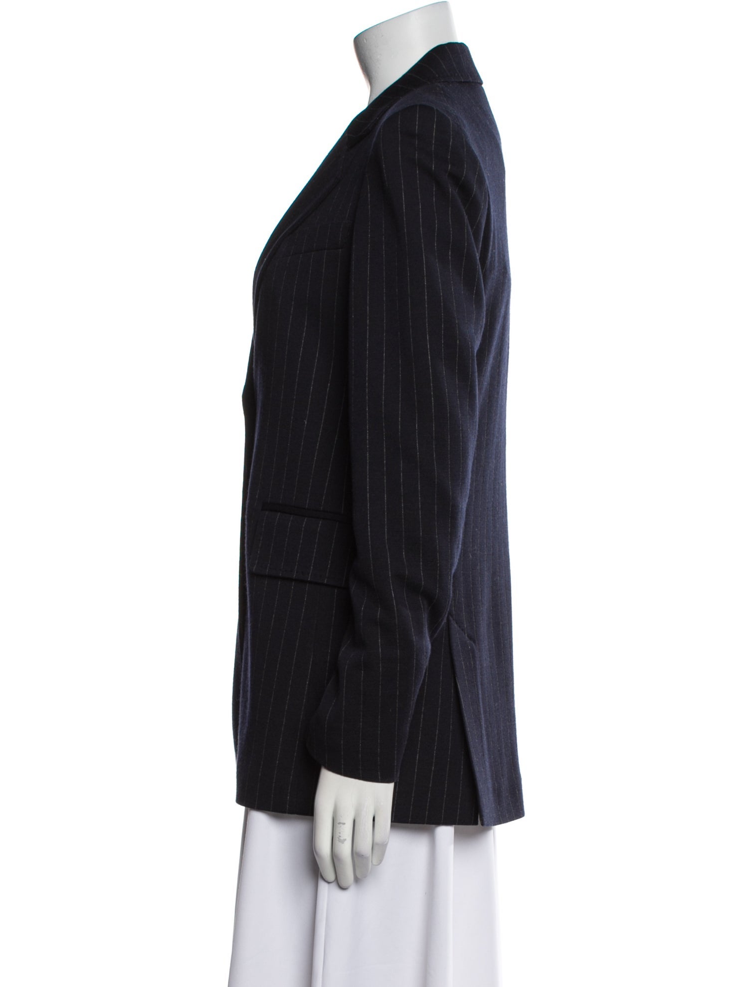 Max Mara Virgin Wool Striped Blazer