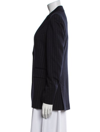 Max Mara Virgin Wool Striped Blazer