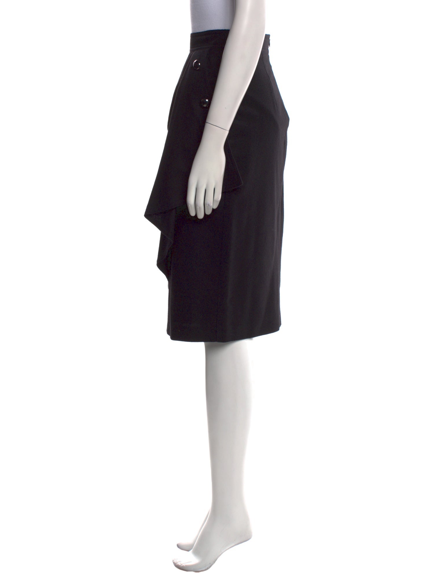 Max Mara Virgin Wool Knee-Length Skirt