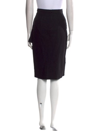 Max Mara Virgin Wool Knee-Length Skirt