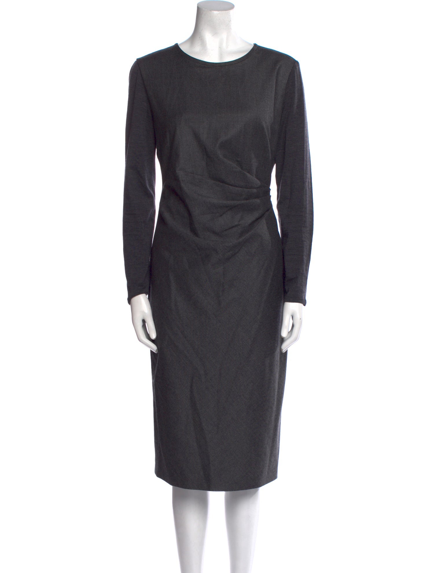 Max Mara Virgin Wool Midi Length Dress