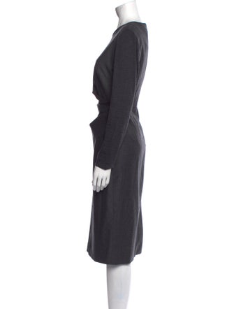 Max Mara Virgin Wool Midi Length Dress