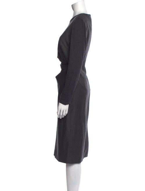 Max Mara Virgin Wool Midi Length Dress