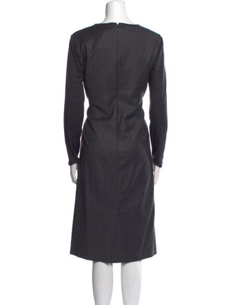 Max Mara Virgin Wool Midi Length Dress