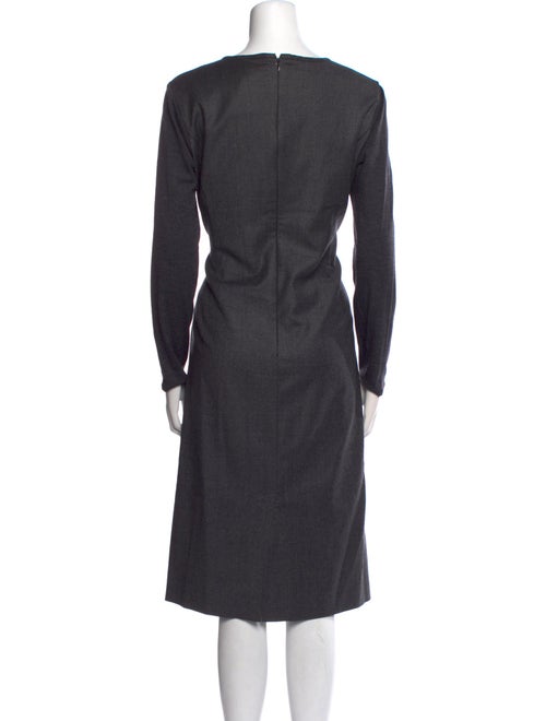 Max Mara Virgin Wool Midi Length Dress