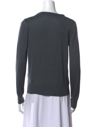 Max Mara Silk V-Neck Top