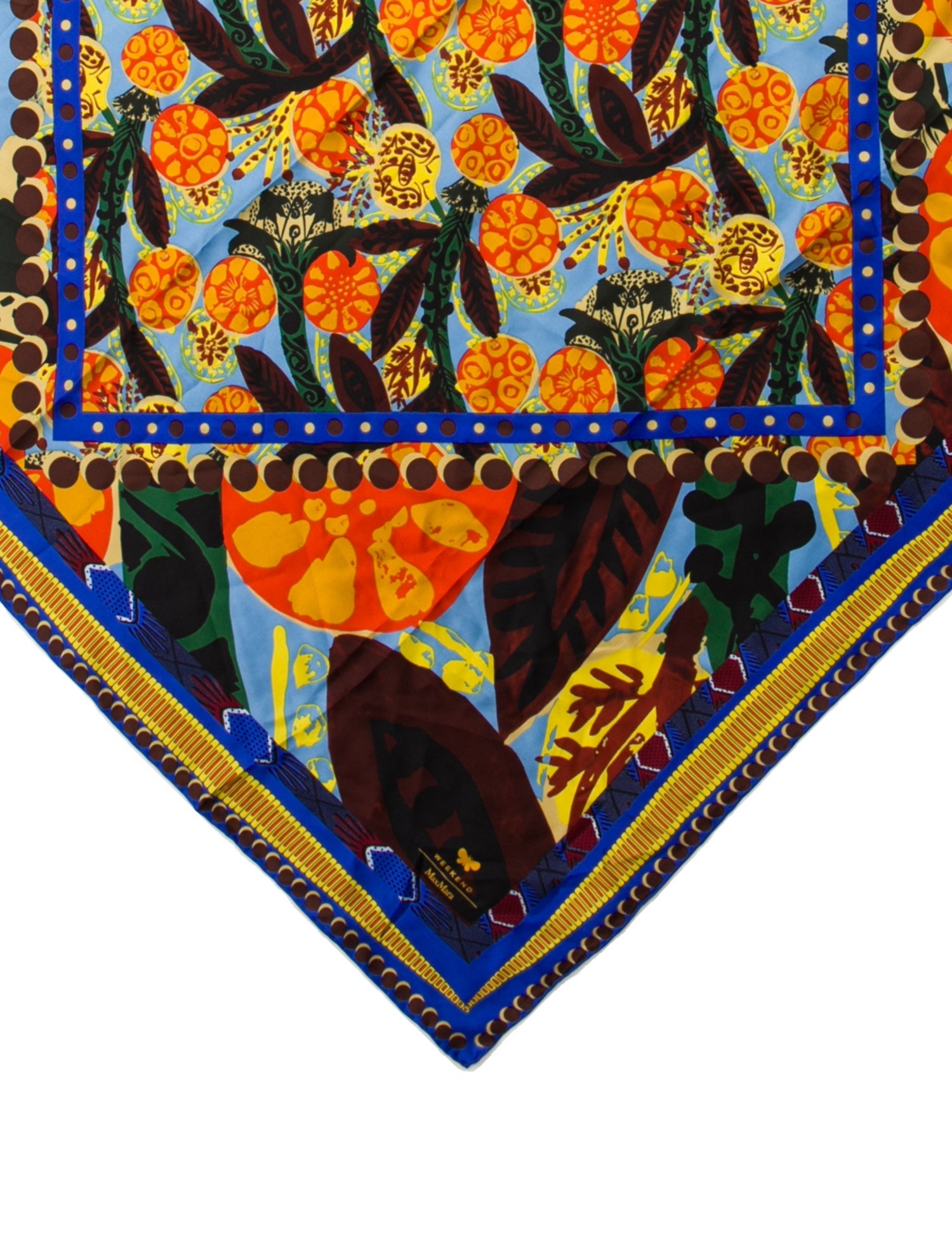 Max Mara Silk Printed Scarf w/ Tags