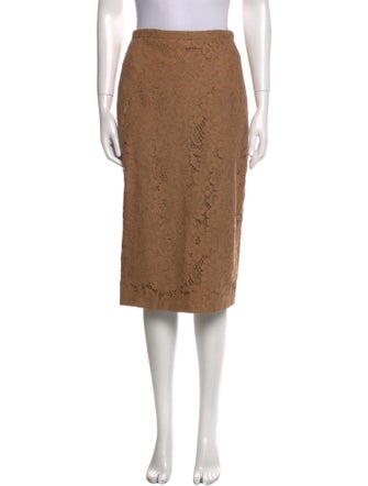 Max Mara Lace Pattern Knee-Length Skirt