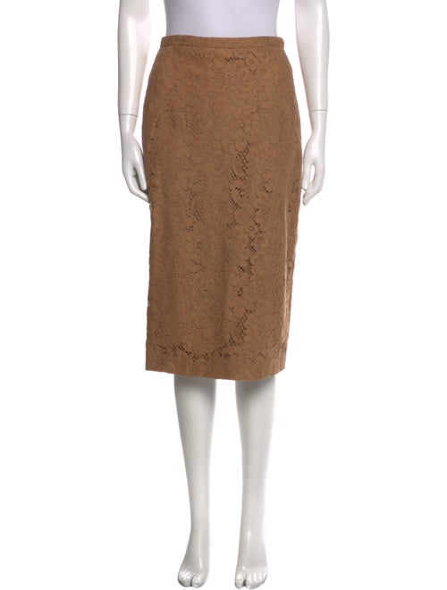 Max Mara Lace Pattern Knee-Length Skirt