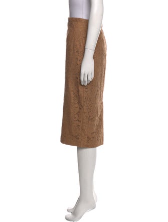 Max Mara Lace Pattern Knee-Length Skirt