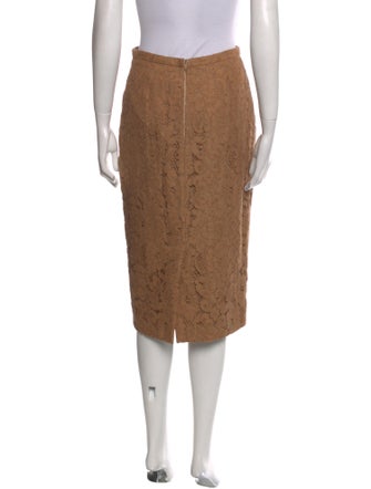 Max Mara Lace Pattern Knee-Length Skirt