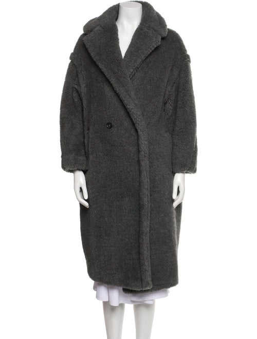 Max Mara Virgin Wool Faux Fur Coat