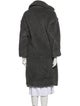 Max Mara Virgin Wool Faux Fur Coat