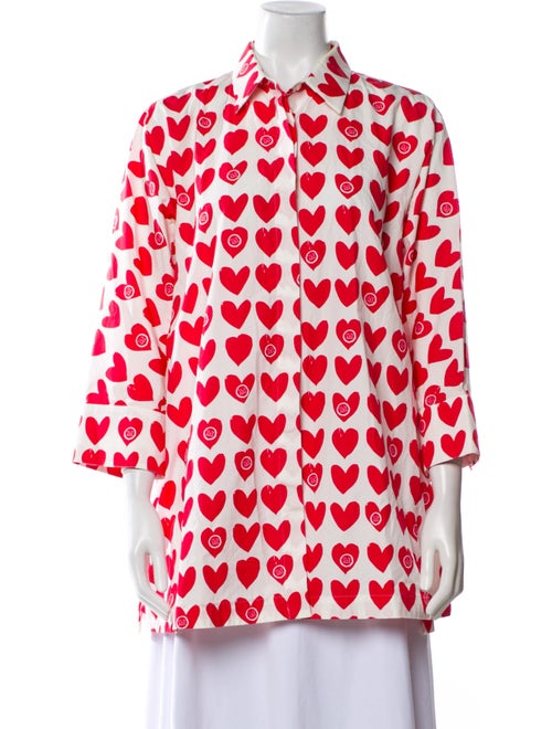 Max Mara Printed Mock Neck Tunic