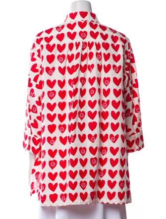 Max Mara Printed Mock Neck Tunic